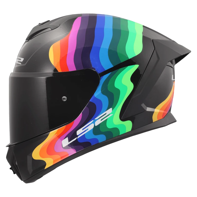 LS2 FF820 Rapid 3 Full Face Motorcycle Crash Helmet - Flow - S (55 - 56cm)