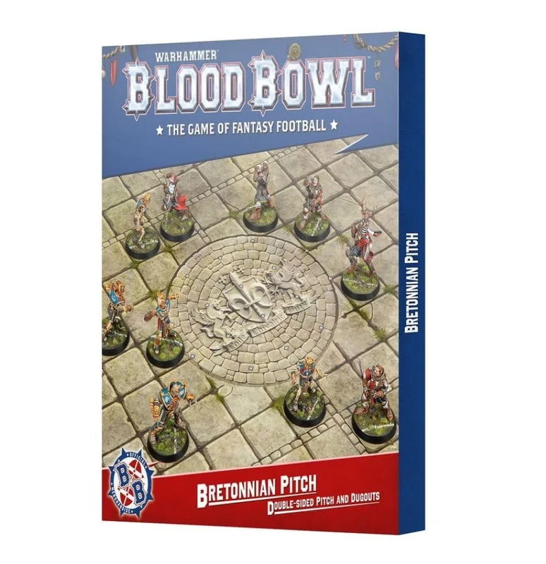 Games Workshop - Blood Bowl: Bretonnian Team Pitch & Dugouts