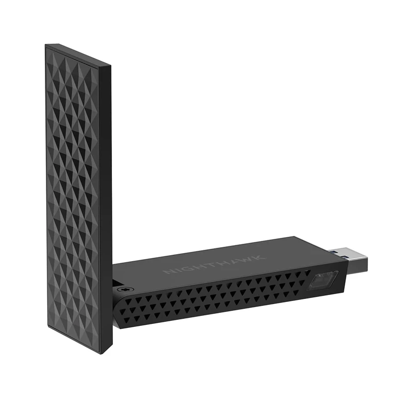 NETGEAR Nighthawk WiFi 7 USB 3.0 Adapter (A8500) – BE5000 Tri-Band Wireless Gigabit Speed (Up to 5.0 Gbps) – 6 GHz Band – Works with Any Router or Mesh System – for Windows 11 PC