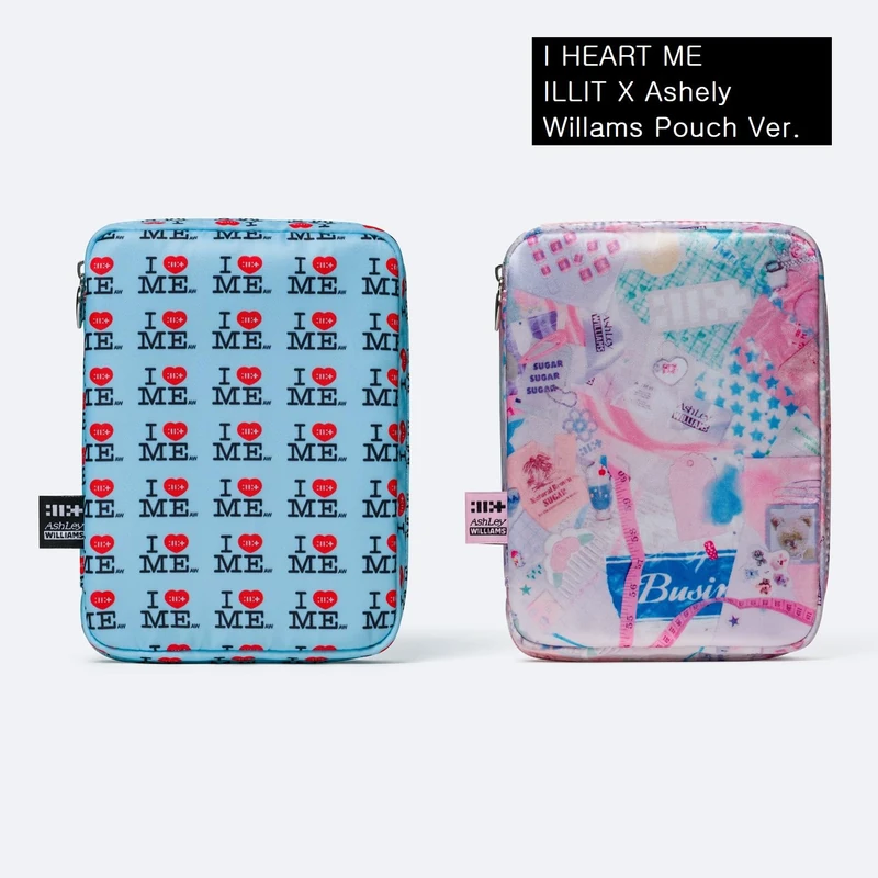 Not Cute Anymore - Illit X Ashley Williams Pouch Version - I Heart Me - Random Cover - incl. Multi Pouch, Photocard A Set, Photocard B + Lyrics Paper - Image 1