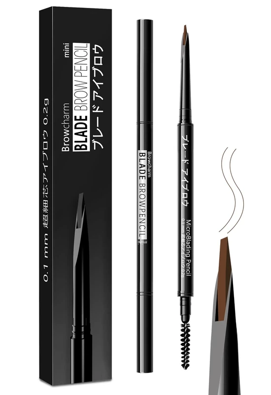 MAVENI Micro Eyebrow Pencil for Women,0.1mm Ultra-Fine Mechanical Pencil,Draws Tiny Brow Hairs and Fills in Sparse Areas and Gaps,Makeup Brow Definer Waterproof,Lasting,0.2g (mini 04 Red Brown)