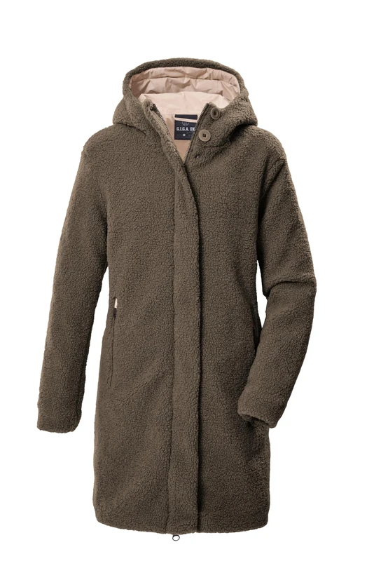 G.I.G.A. DX GW 95 WMN PRK 43922-000 Women's Functional Windlocker Sherpa Parka with Hood Dark Stone 48 - Image 1
