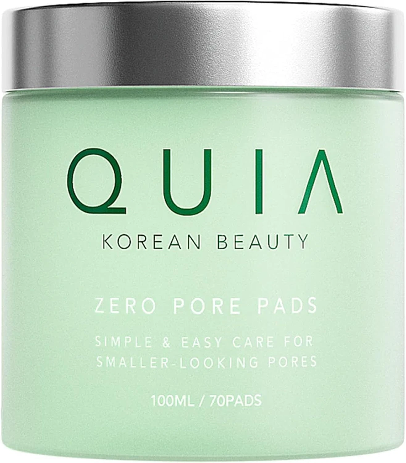 Quia Zero Pore Pads | 70 Exfoliating Pads for Face | BHA & AHA Pore Minimiser | Blackhead & Blemish Treatment | Vegan & Cruelty-Free Skincare for Oily & Acne-Prone Skin