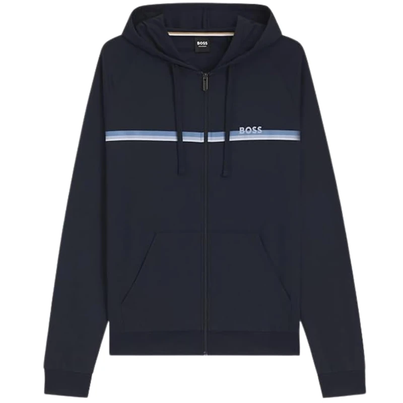BOSS Men's Loungewear Jacket, 002black, XXL
