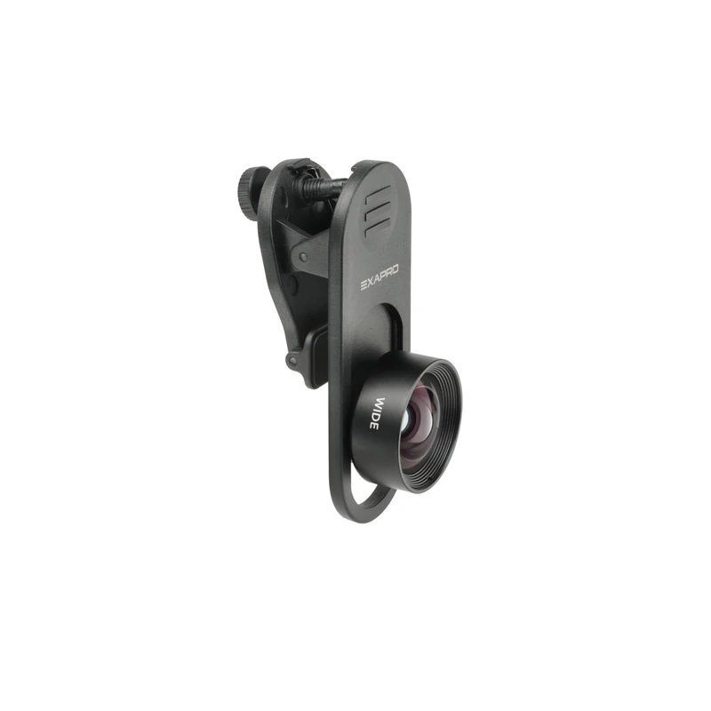 EXAPRO Clip Lens Wide 0.66x, 120°Angle of View, for iPhone, Samsung Galaxy, Google Pixel, Android, EXP-CLW