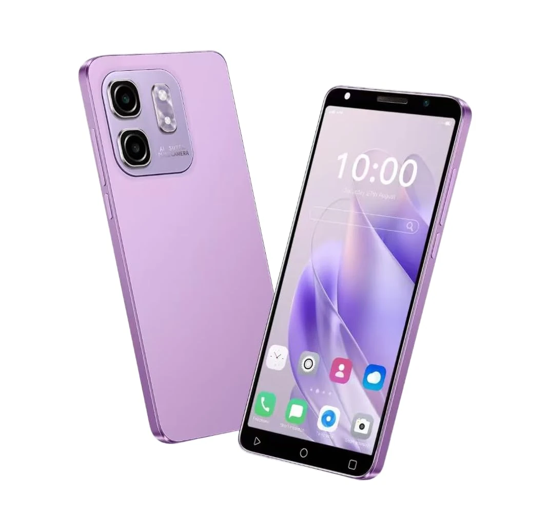 PrzTIk Hot50Pro Cheap Mobile Phone, 5.0 Inch HD Screen, 16GB ROM (Expansion To 128GB), 3500mAh Large Battery, Face ID/WIFI/GPS/Android Phone (Hot50Pro-Pink)