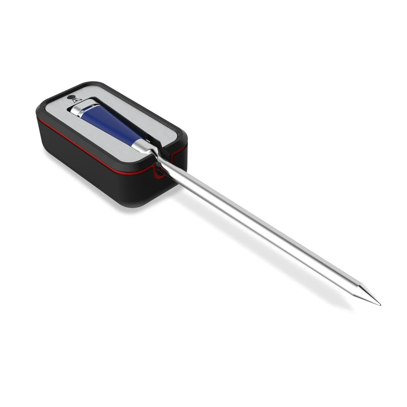 Weber Smart Wireless Temperature Sensor with Charger/Bluetooth & WiFi, Accurate Temperature Control via App — Blue (3401091)