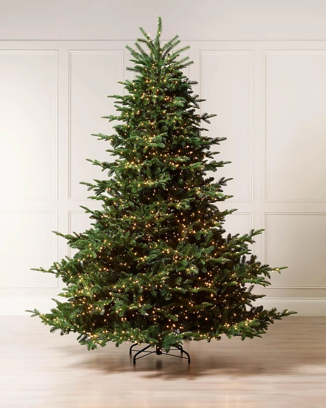 Pre-Lit European Fir Christmas Tree, 6.5 ft