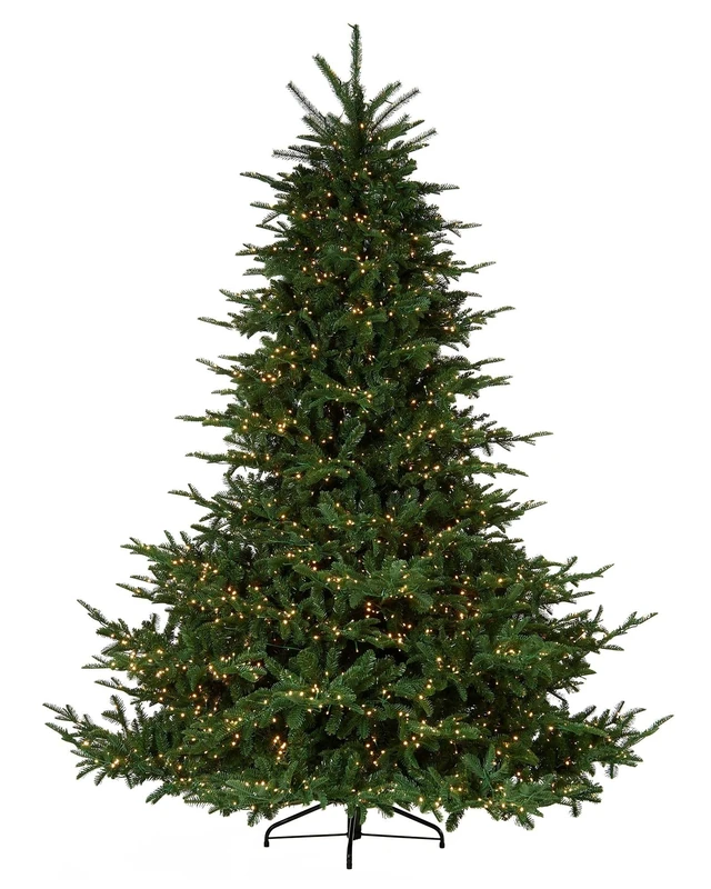 Pre-Lit European Fir Christmas Tree, 7.5 ft