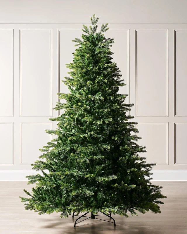 Regent Pine Mixed Tip Christmas Tree, 8 ft – Full Shape, Hinged Build