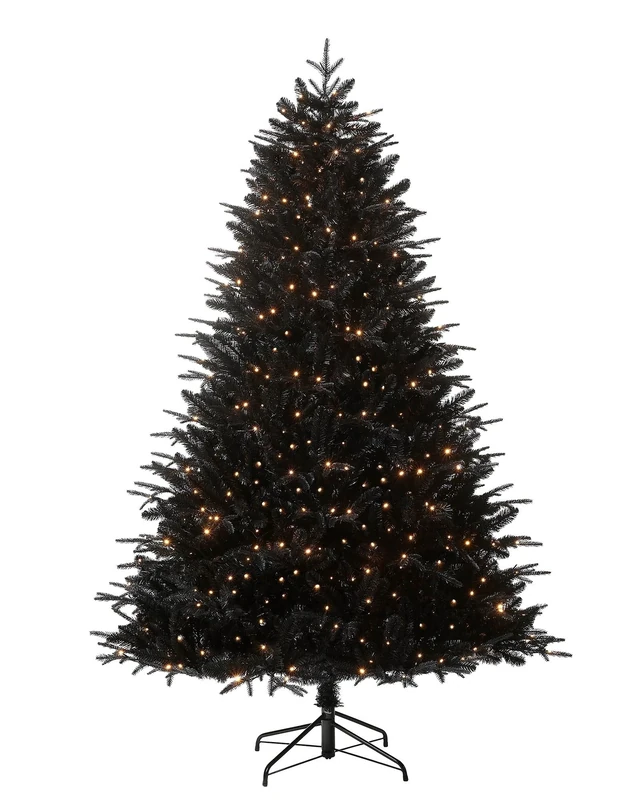 Pre-Lit Mixed Pine Black Tree, 8 ft