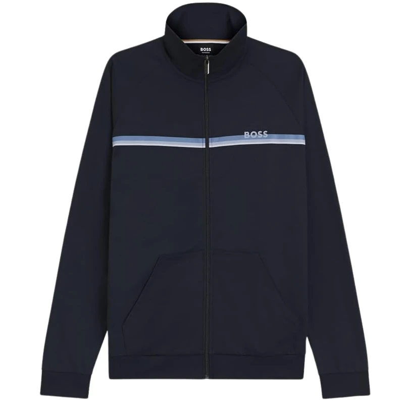 BOSS Men's Loungewear Jacket, 002black, XL