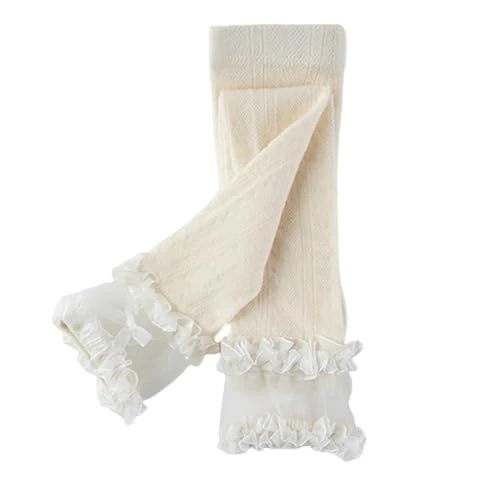 SXRQ Bowties Mesh Stockings For Kids Spring School Uniform Hollowed Leggings For Little Girl NonSlip Stretchy Nine Socks Baby Tights For Spring