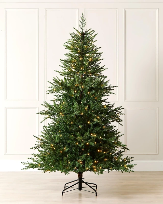 Pre-Lit Traditional Fir Multi-Function Christmas Tree, 10 ft