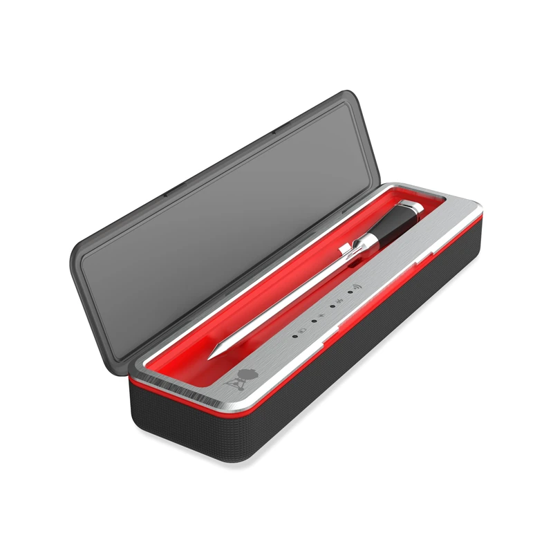 Weber Smart Wireless Temperature Sensor with WiFi/Bluetooth Case/App Compatible, Measures Grill & Meat Temperature — Black (3400589)