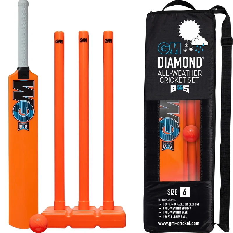 Gunn & Moore Ben Stokes Diamond Plastic Cricket Set - Size 4