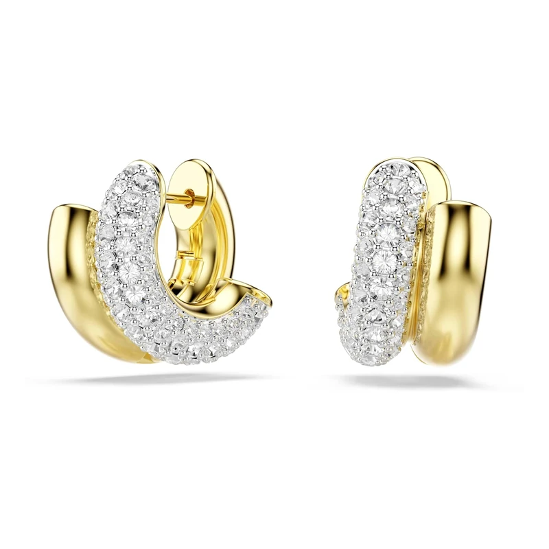 Swarovski Dextera Mini Hoop Earrings - Gold-Tone Plated