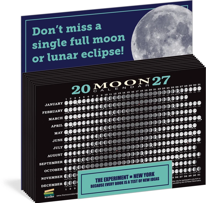 2027 Moon Calendar Card (40-copy counter display)