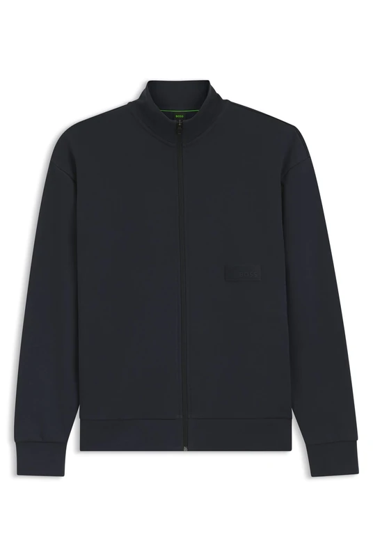 BOSS Relaxed-fit Sweatshirt Aus Premium French Terry Blue