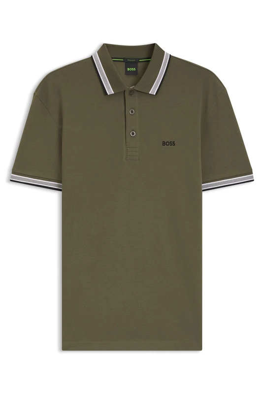 BOSS Cotton Piqué Logo Polo Shirt
