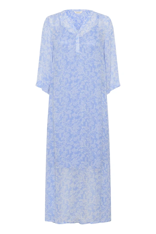 Part Two Women's Beritpw Dress, Blue Flower Wallpaper, 14 - Image 1
