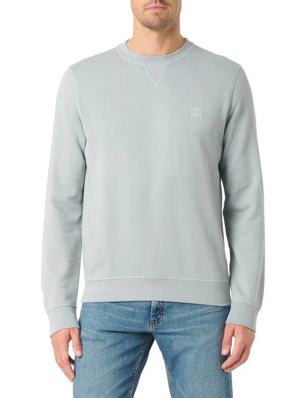 BOSS Men's Sweatshirt, 084open Grey, XL