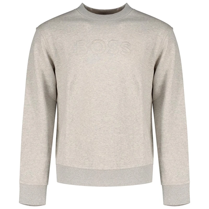 BOSS Men's We_Logo 10281407 01 Sweatshirt, 086Open Grey, 3XL