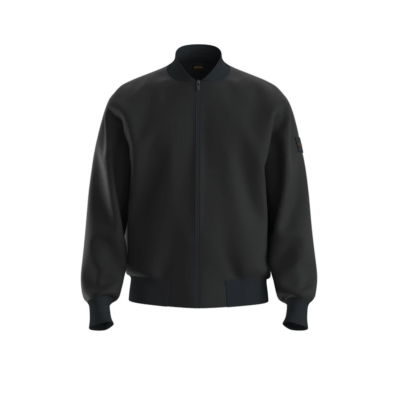 BOSS Men's Ze_Push 10276975 01 Jersey_Jacket_l, 001black, 4XL