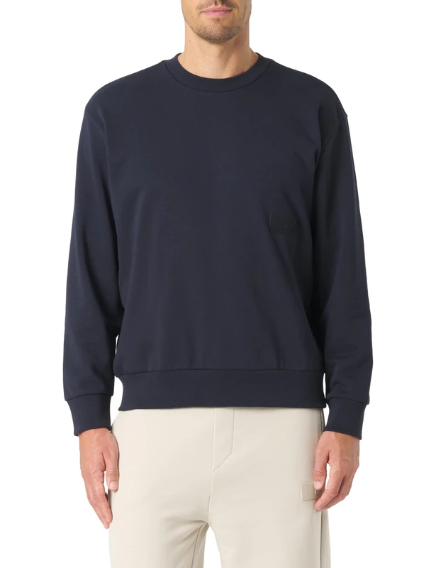 BOSS Men's Sweatshirt, 402 dark blue, L