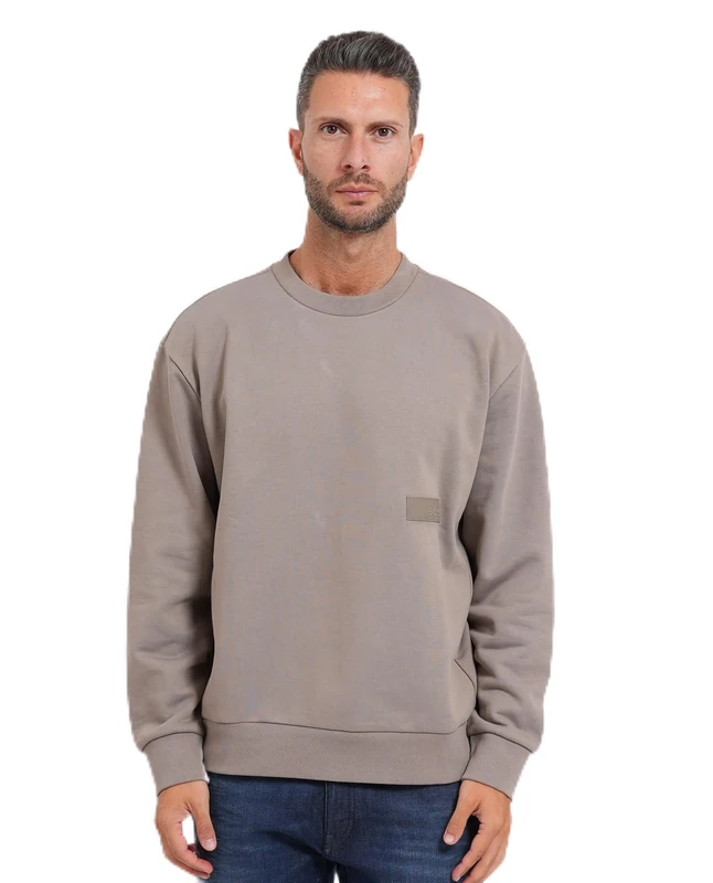 BOSS Men's Sw_Crewneck 10280170 01 Sweatshirt, 334light/pastel Green, M