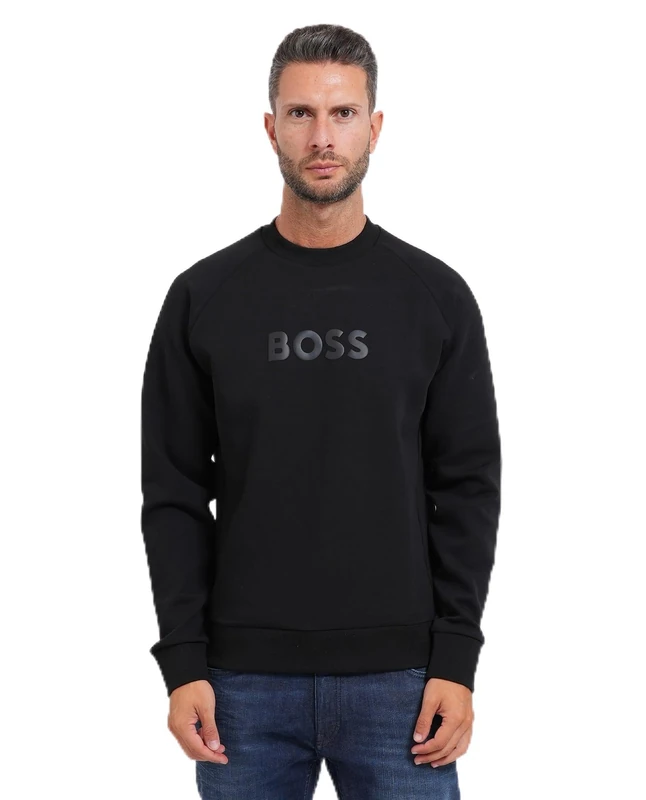 BOSS Men's Sweatshirt, 001black, S