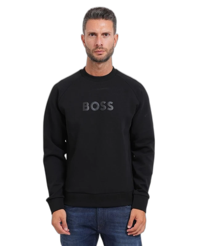 BOSS Men's Sweatshirt, 001black, 5XL