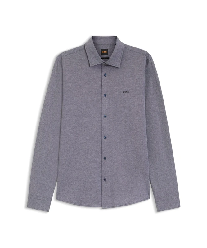 BOSS Men's Mysoft_2_m 10260281 01 Shirt, 406 Dark Blue, L - Image 1