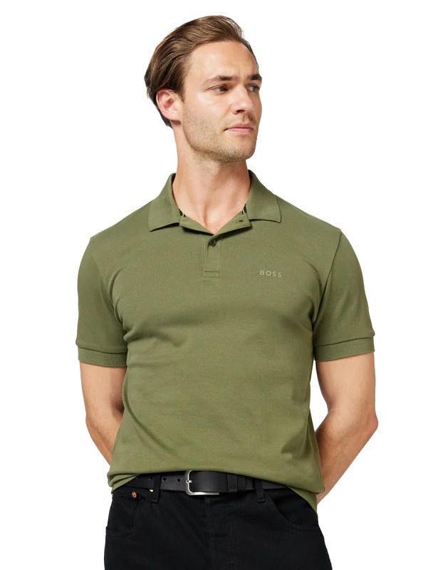 BOSS Men's Polo Shirt, 257 Dark Beige, XS