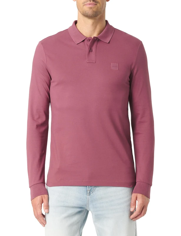 BOSS Men's Polo Shirt, 618 Medium red, 5XL