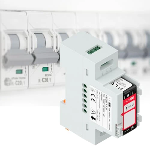 NodOn - DIN Rail Box "Standard" for NodOn Zigbee and EnOcean modules, Pack of 5, Accessory, Electrical Panel, Compatible modules SIN-(x)-1-20, SIN-(x)-2-20, SIN-(x)-RS-20, SIN-(x)-SM-21