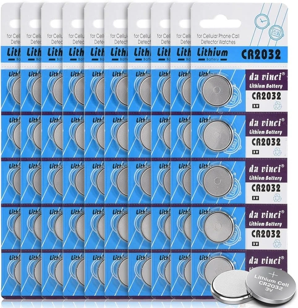ONE CR2032 Batteries Compatible with DL2032, BR2032, KL2032 | 3 Volt Lithium Coin Cell Battery for Remote, Toys, Car Key, LED Lights, Calculator and Other Devices (100)