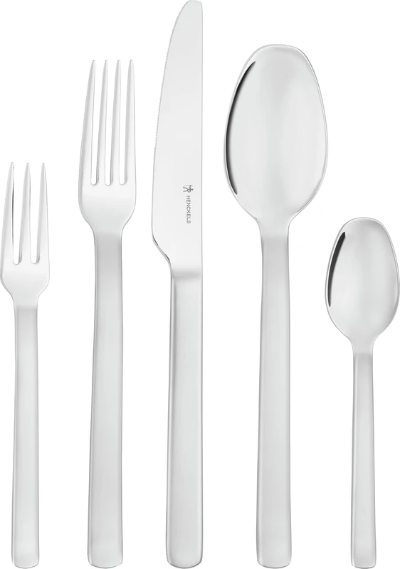 HENCKELS by ZWILLING Clouds 60-Piece Cutlery Set, Matte/Polished