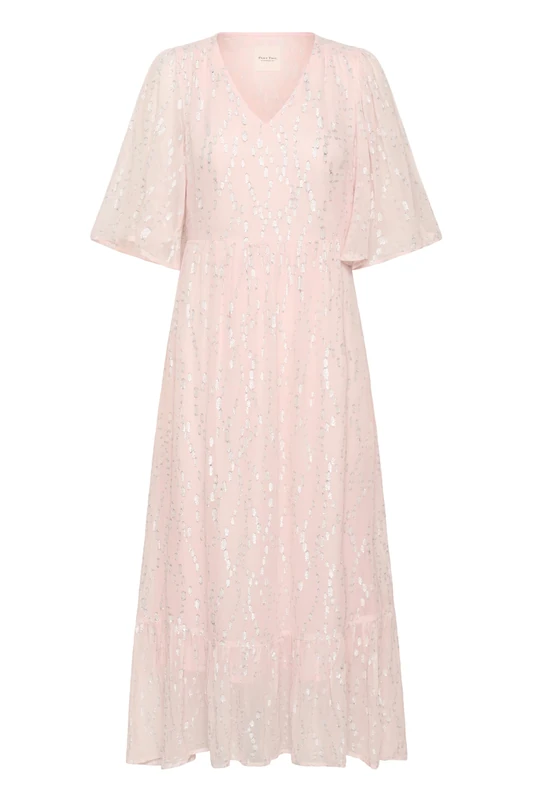 Part Two Women's Terjapw Dress, Lotus Silver Metallic, 8 - Image 1
