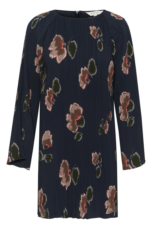 Part Two Women's Milanaspw Dress, Dark Navy Blurred Flower, 16