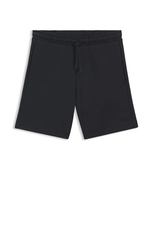 BOSS Relaxed-fit Shorts Aus French-Terry-Baumwolle Blue