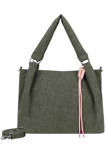 Fritzi aus Preußen cross body bag Sue03 Suede Jacky Shoulder Bag Soft Dark Olive - Image 1