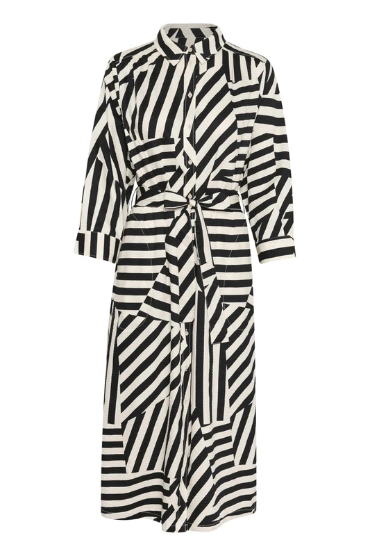 Part Two Bintipw Women's Dress, Deconstructed Stripe, 10 - Image 1