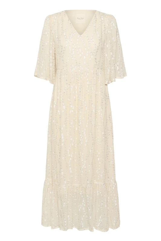 Part Two Women's Terjapw Dress, Silver Metallic, 8