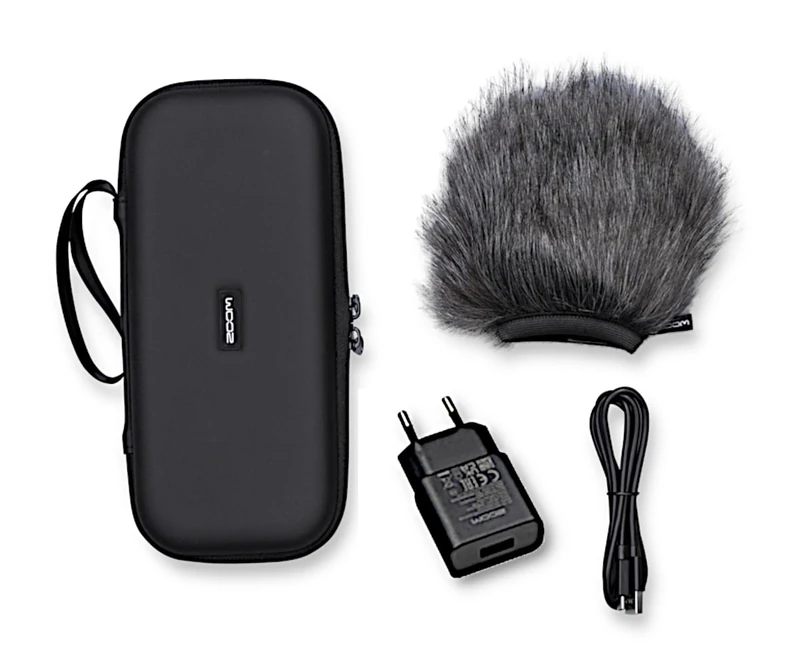 ZOOM APH-6st Accessory Pack for H6studio Handy Recorder – Quilted Cover, Faux Fur Windshield & USB-C Power Supply for Studio Quality Mobile Audio Recording
