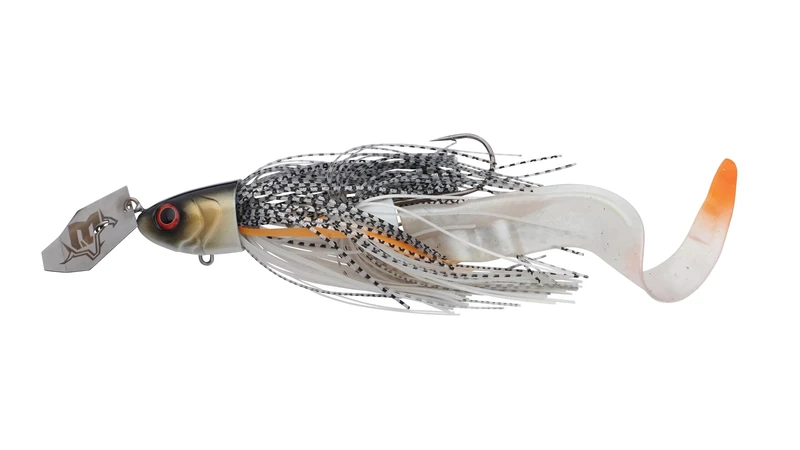Abu Garcia Beast Bladed Jig Fishing Bait | Customisable Predator Fishing Lure | Waterpushing Blade & Internal Rattle | Quick Link System | Softbaits | Pike & Predator Lure | Pack of 4 | Shadow Tiger