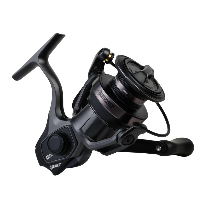 Abu Garcia Beast Spinning Reel | Freshwater & Saltwater Predator Fishing Reel | Big Bait, Crankbait & Lure Fishing | Alloy Frame | Power Stack Carbon Drag | Gear Ratio | 3000 | Left Hand