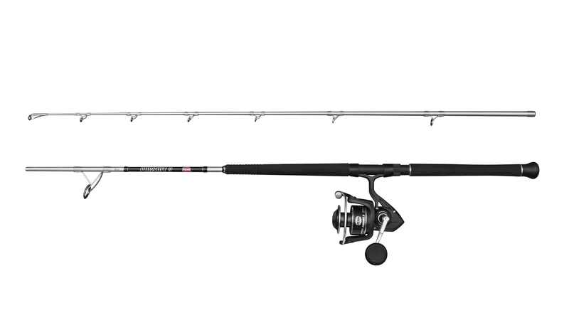 PENN Pursuit V Boat Spinning Rod & Reel Combo | Saltwater Boat Fishing Set | Graphite Body | HT-100 Carbon Fiber Drag | 4+1 Sealed Ball Bearings| Lightweight Carbon Blank | 6000 | 2.13m | 50–150g