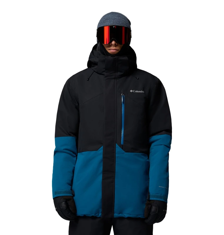 Columbia Men's Last Tracks 3 Jacket, Ski Jacket, Black/Phoenix Blue, X-Large