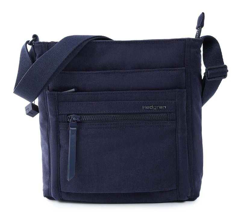 Hedgren Orva Crossover Rfid – Shoulder Bag Women, Corduroy Peacoat Blue, talla única